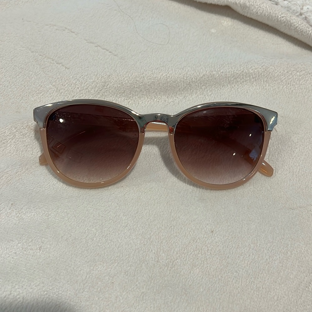 Silver and pink sunglasses